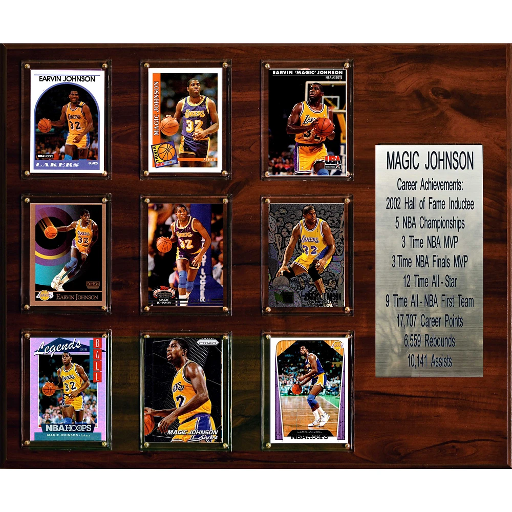 Magic Johnson Los Angeles Lakers 15'' x 18'' Plaque