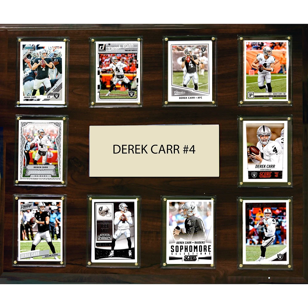Derek Carr Las Vegas Raiders 15'' x 18'' Plaque