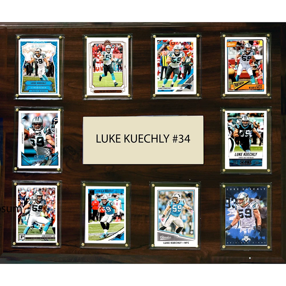 Luke Kuechly Carolina Panthers 15'' x 18'' Plaque