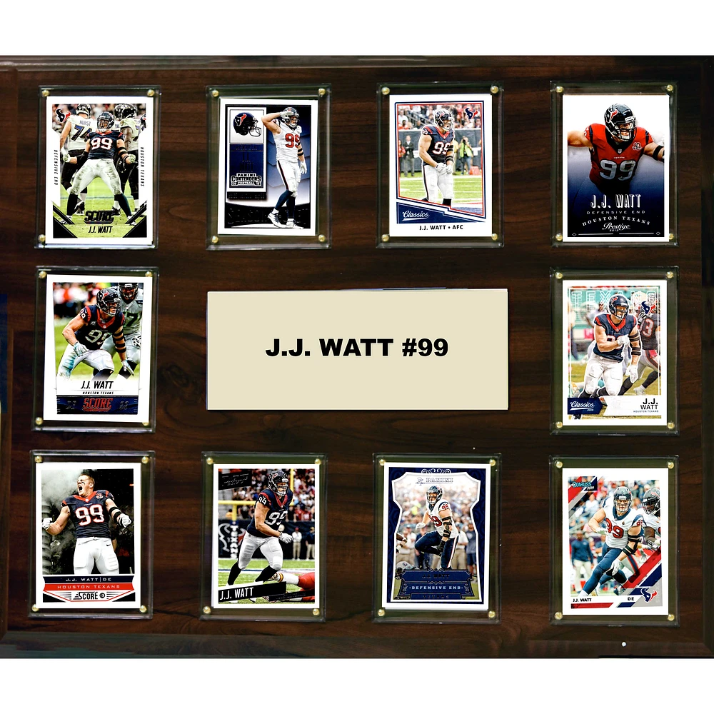 J.J. Watt Houston Texans 15'' x 18'' Plaque