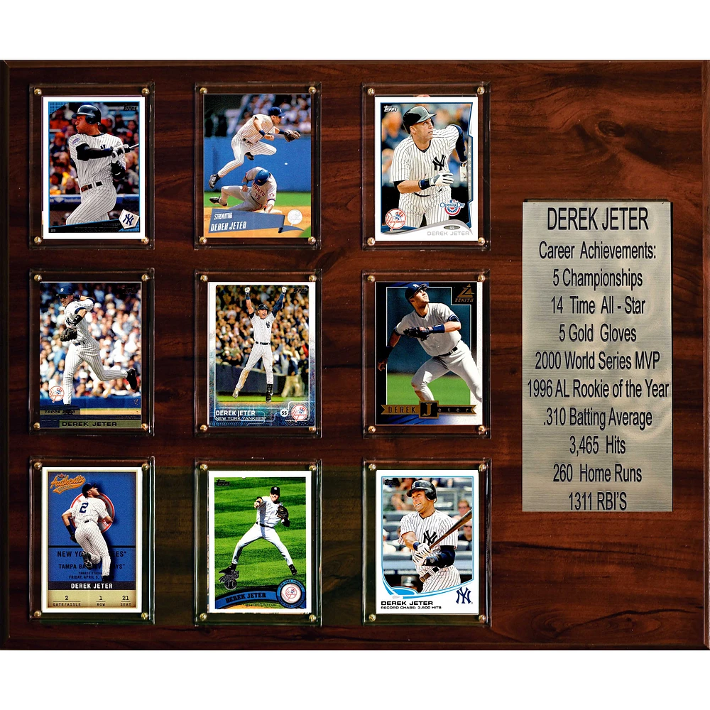 Derek Jeter New York Yankees 15'' x 18'' Plaque
