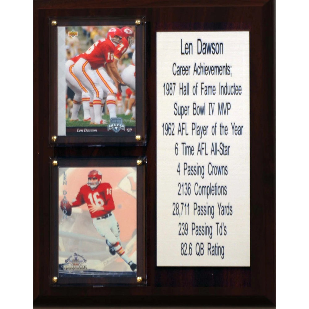 Len Dawson Kansas City Chiefs 8'' x 10'' Plaque
