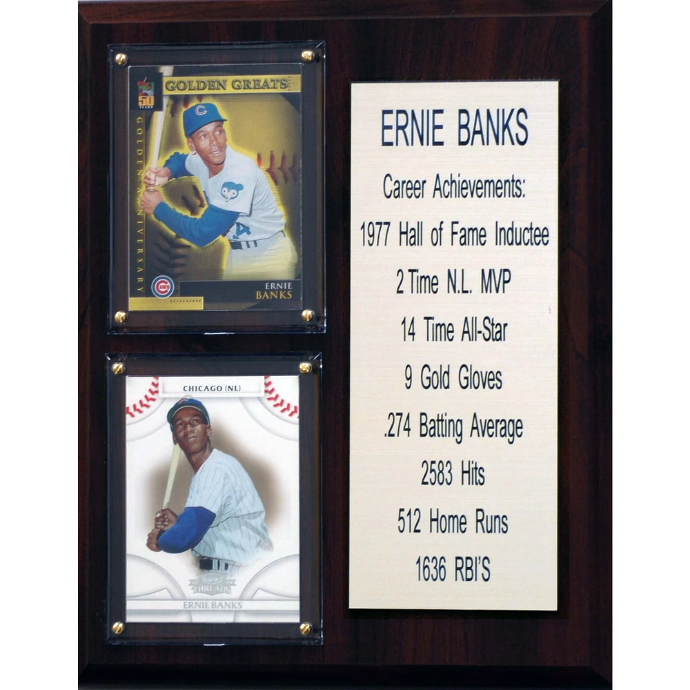 Ernie Banks Chicago Cubs 8'' x 10'' Plaque