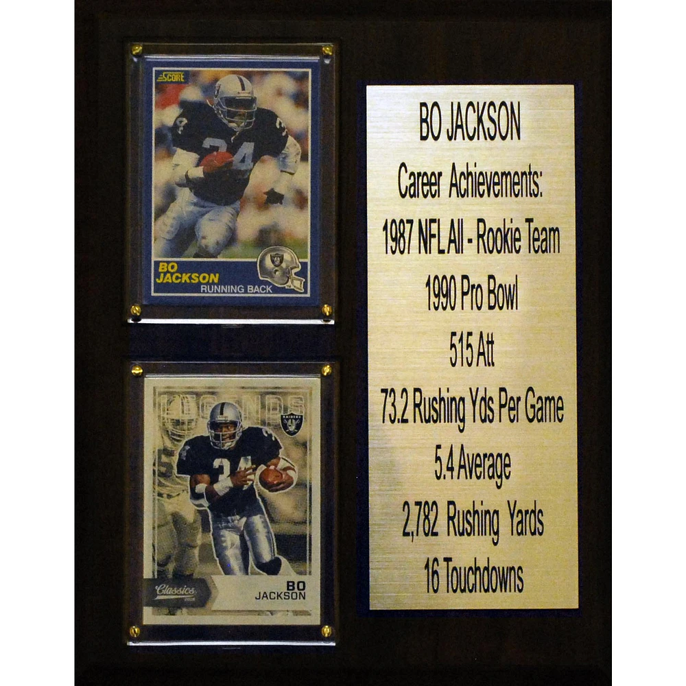 Bo Jackson Oakland Raiders 8'' x 10'' Plaque