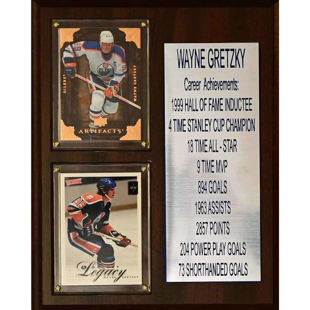 Wayne Gretzky Edmonton Oilers 8'' x 10'' Plaque