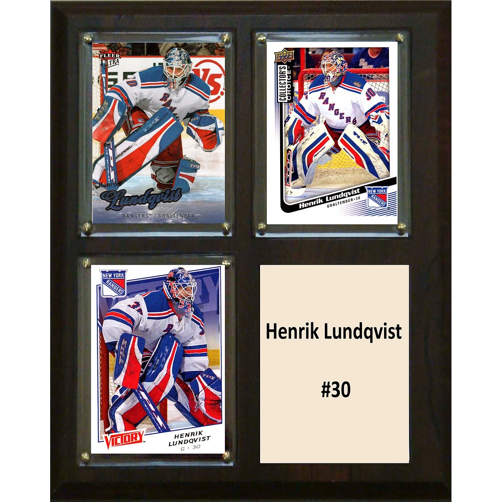 Henrik Lundqvist New York Rangers 8'' x 10'' Plaque