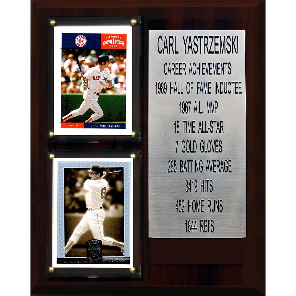 Carl Yastrzemski Boston Red Sox 8'' x 10'' Plaque