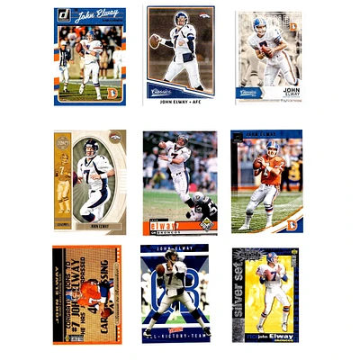John Elway Denver Broncos Trading Cards Set