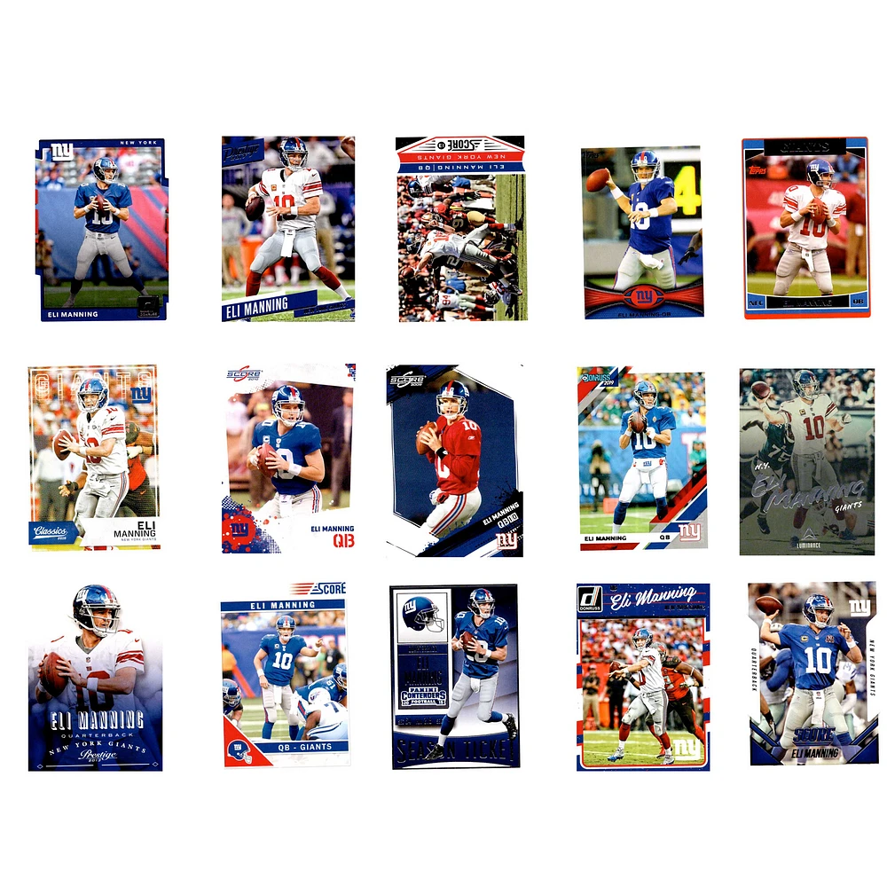 Eli Manning New York Giants Trading Cards Set