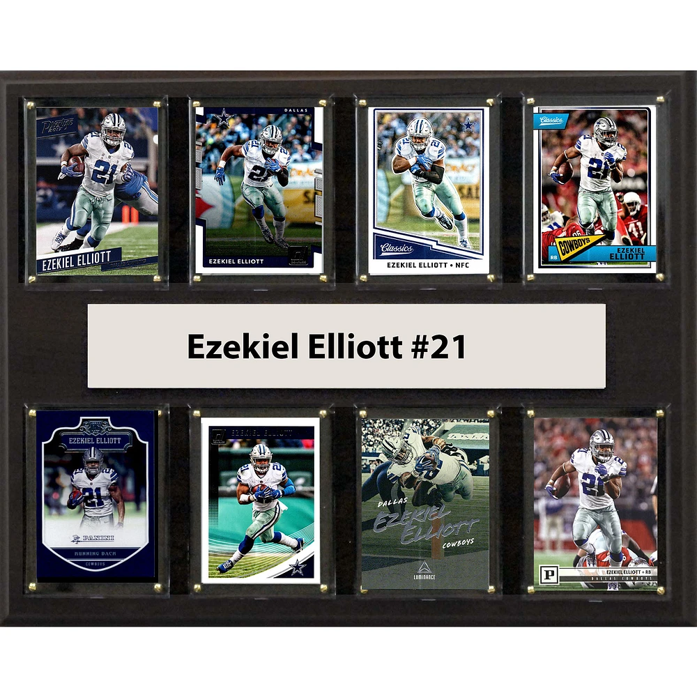 Ezekiel Elliott Dallas Cowboys 12'' x 15'' Plaque