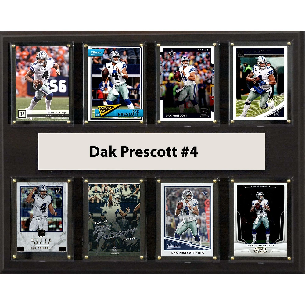 Dak Prescott Dallas Cowboys 12'' x 15'' Plaque