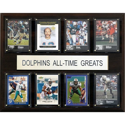 Miami Dolphins 12'' x 15'' All-Time Greats Plaque