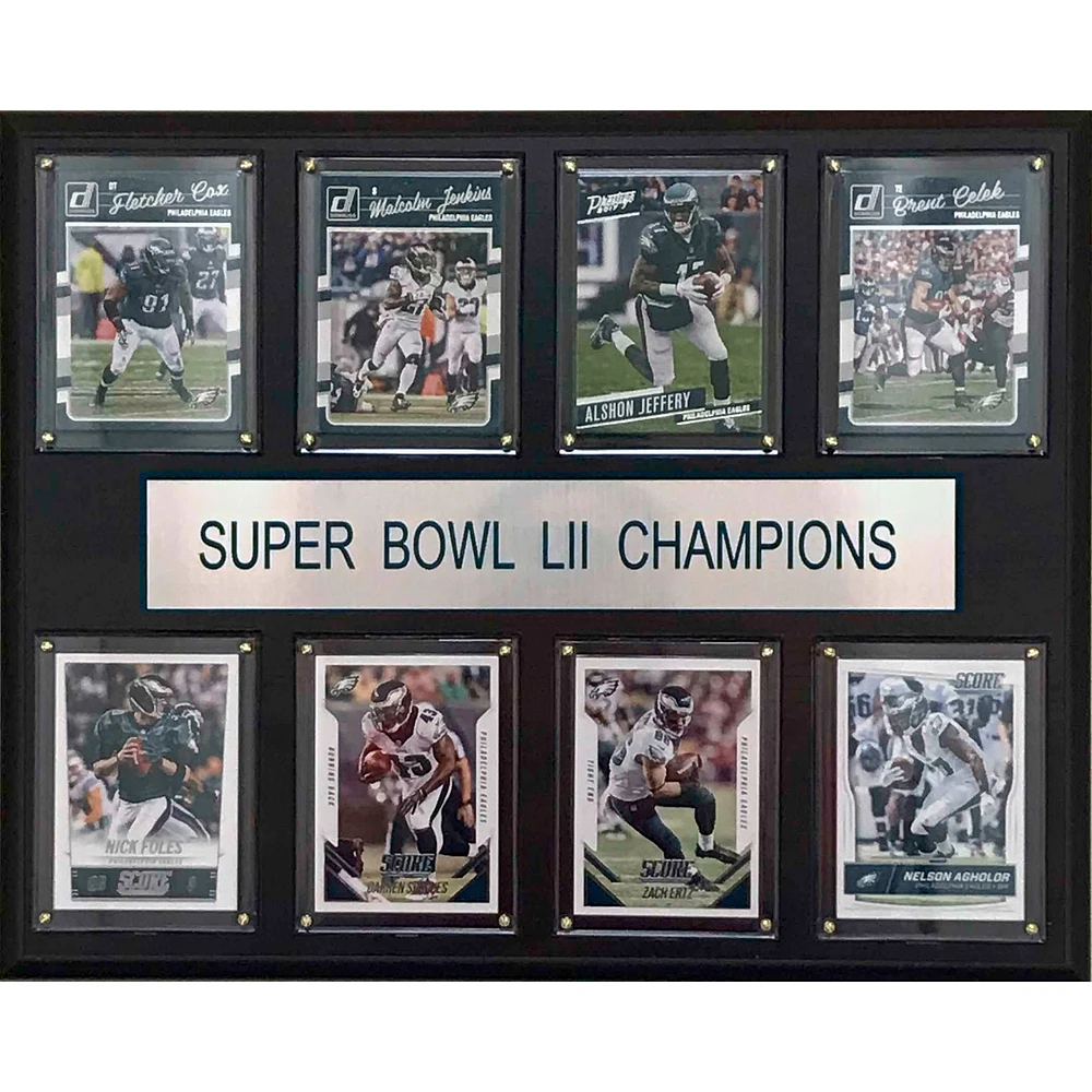 Philadelphia Eagles Super Bowl LII Champions 12'' x 15'' Plaque
