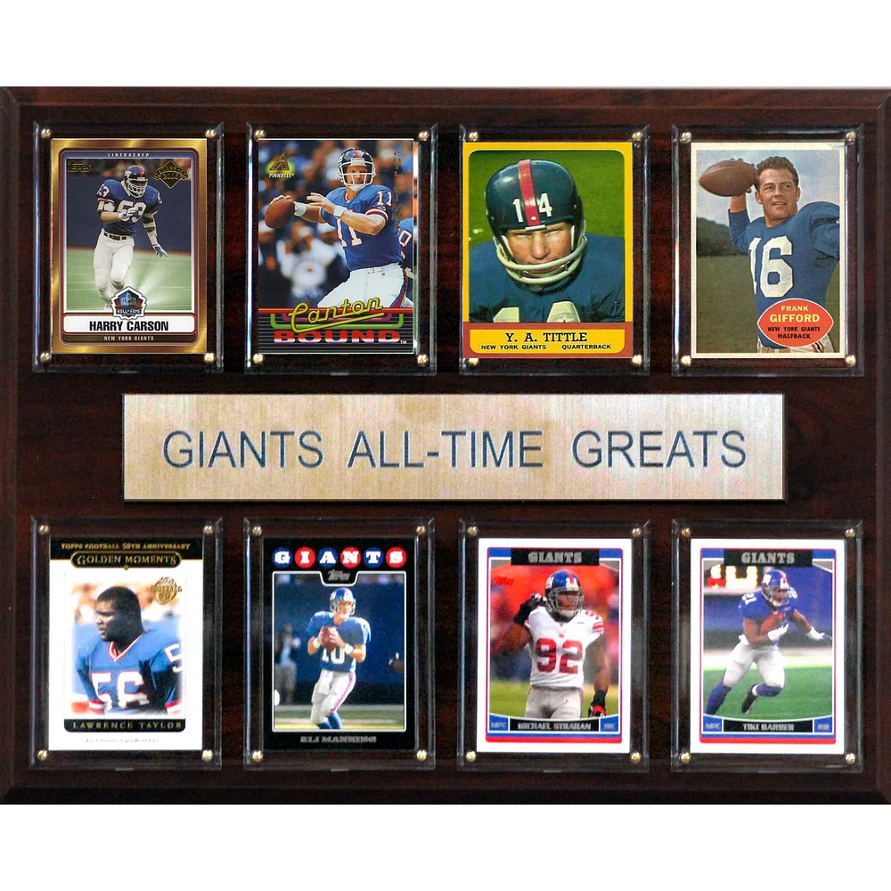 New York Giants 12'' x 15'' All-Time Greats Plaque