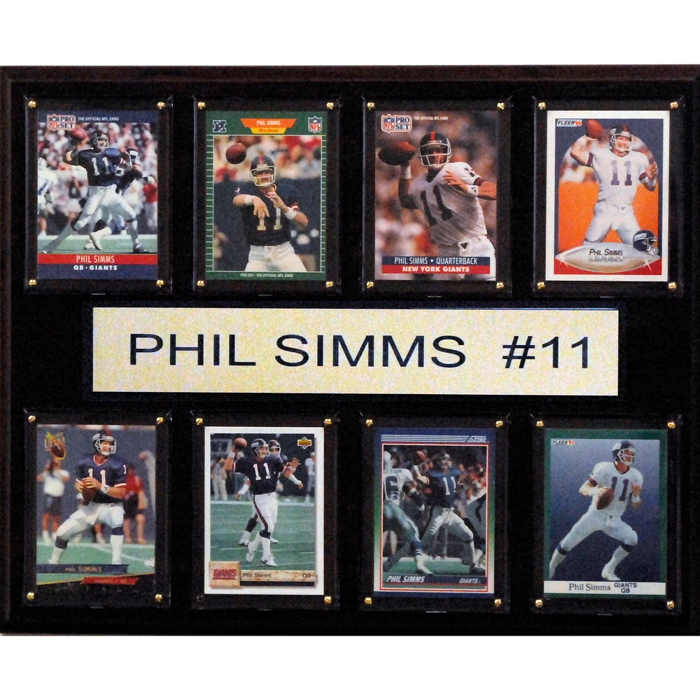 Phil Simms New York Giants 12'' x 15'' Plaque
