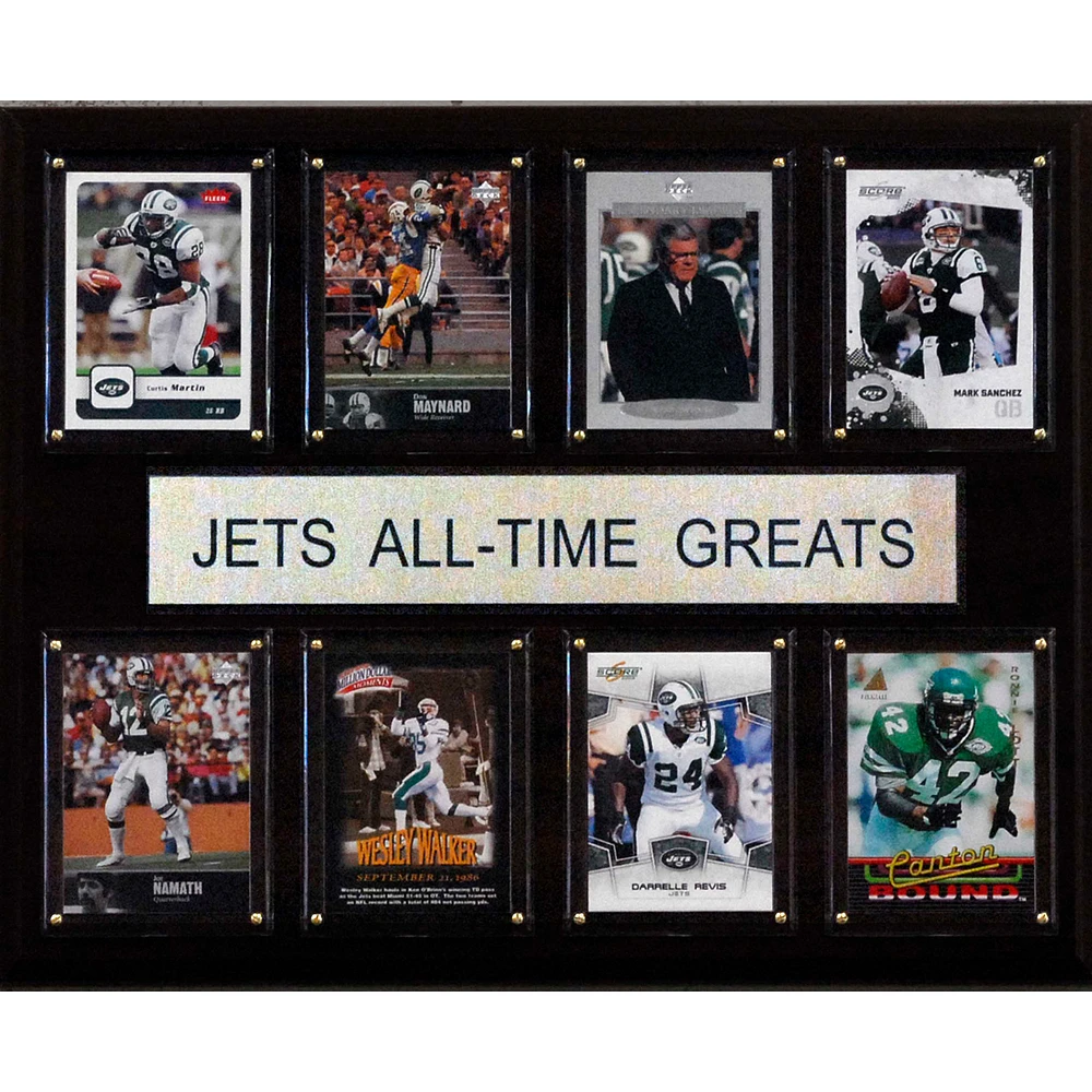 New York Jets 12'' x 15'' All-Time Greats Plaque