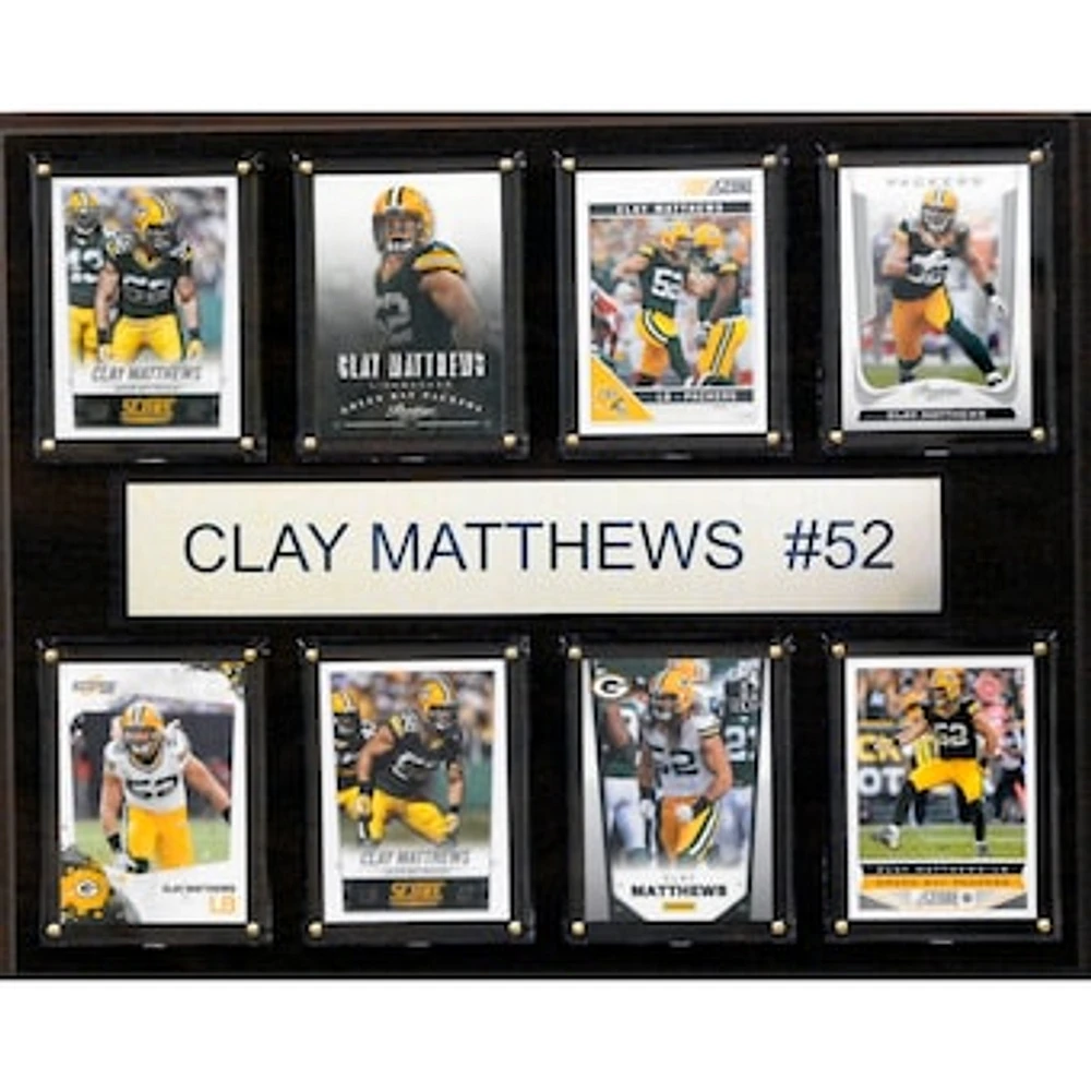Clay Matthews Green Bay Packers 12'' x 15'' Plaque