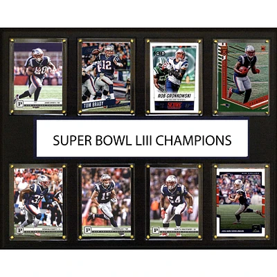 New England Patriots Super Bowl LIII Champions 12'' x 15'' Plaque