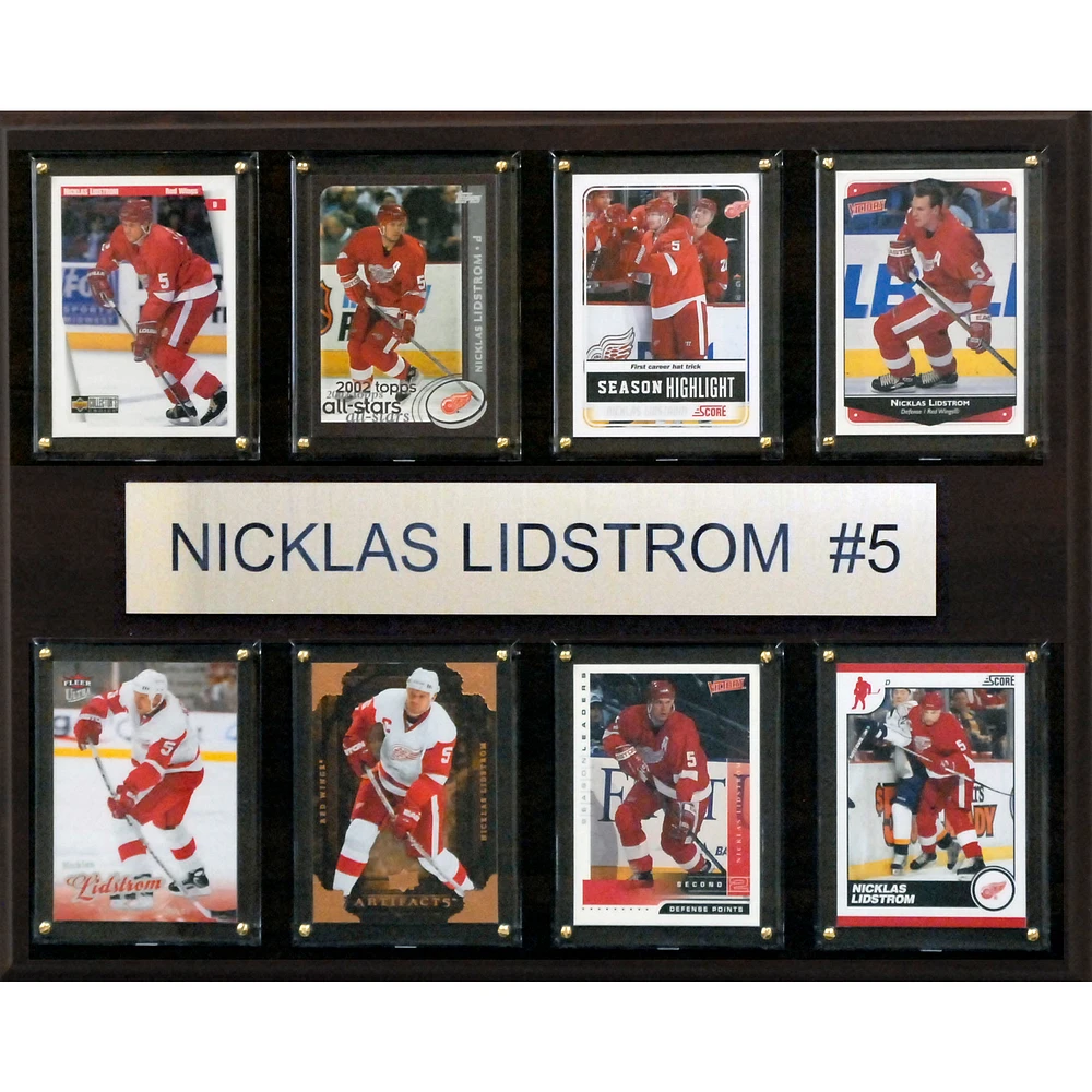 Nicklas Lidstrom Detroit Red Wings 12'' x 15'' Plaque