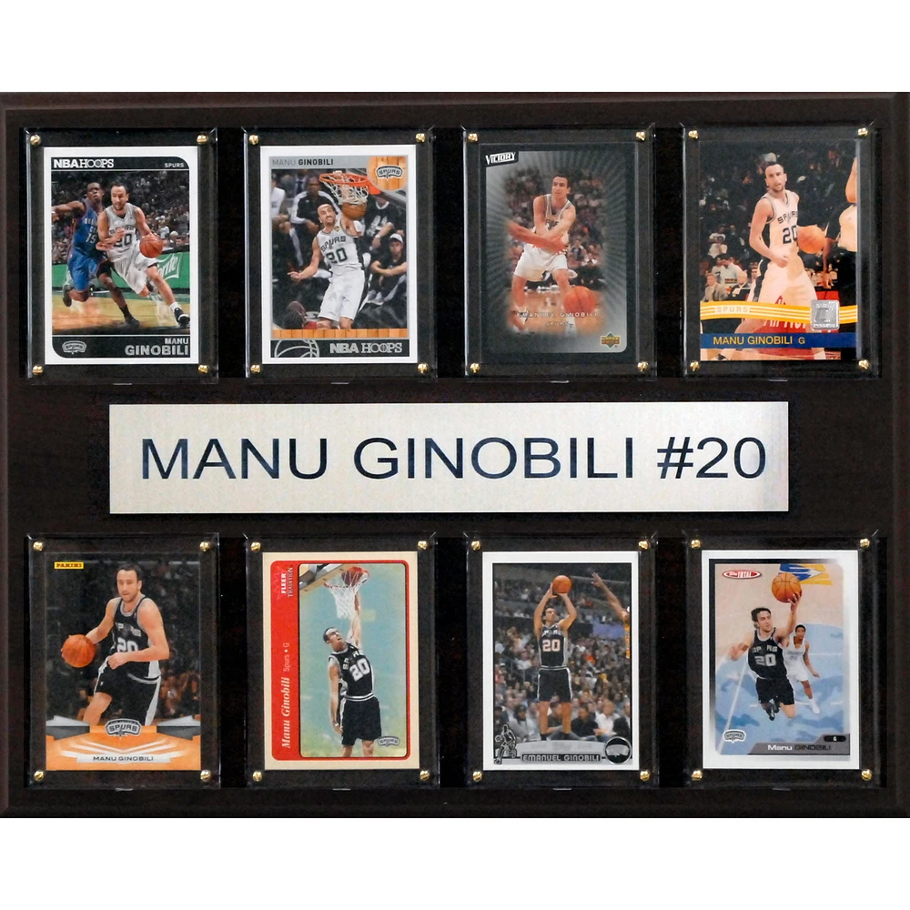 Manu Ginobili San Antonio Spurs 12'' x 15'' Plaque
