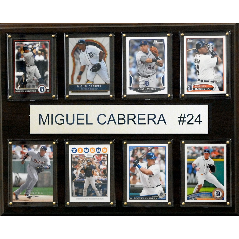 Miguel Cabrera Detroit Tigers 12'' x 15'' Plaque