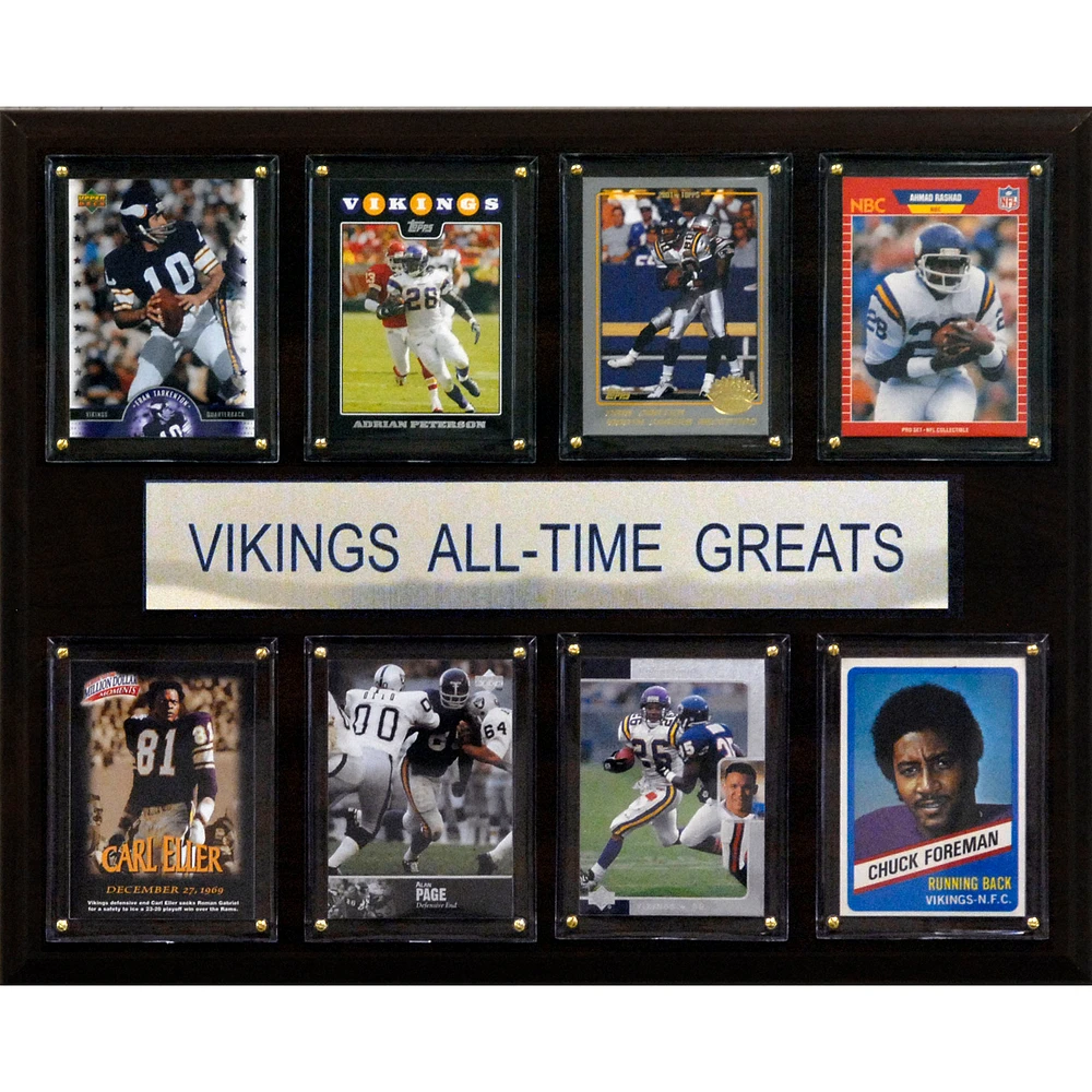 Minnesota Vikings 12'' x 15'' All-Time Greats Plaque