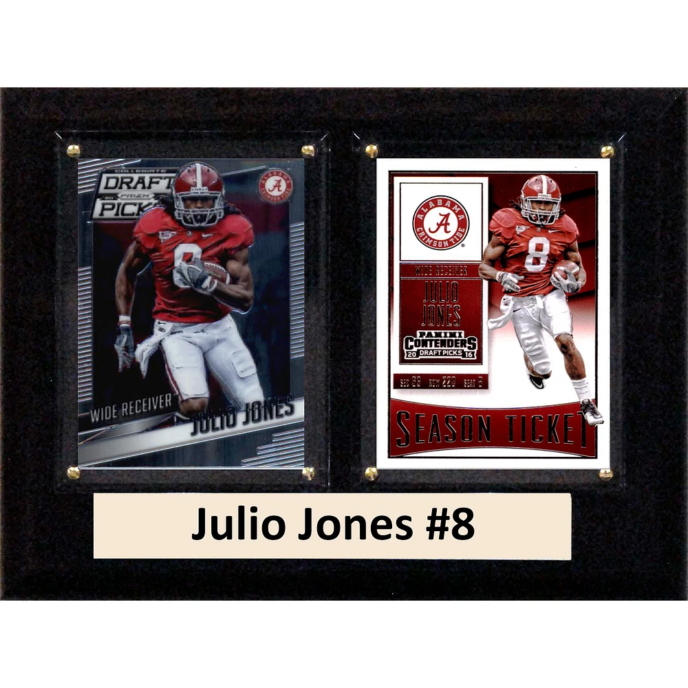 Julio Jones Alabama Crimson Tide 6'' x 8'' Plaque