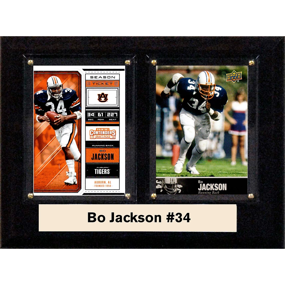 Bo Jackson Auburn Tigers 6'' x 8'' Plaque