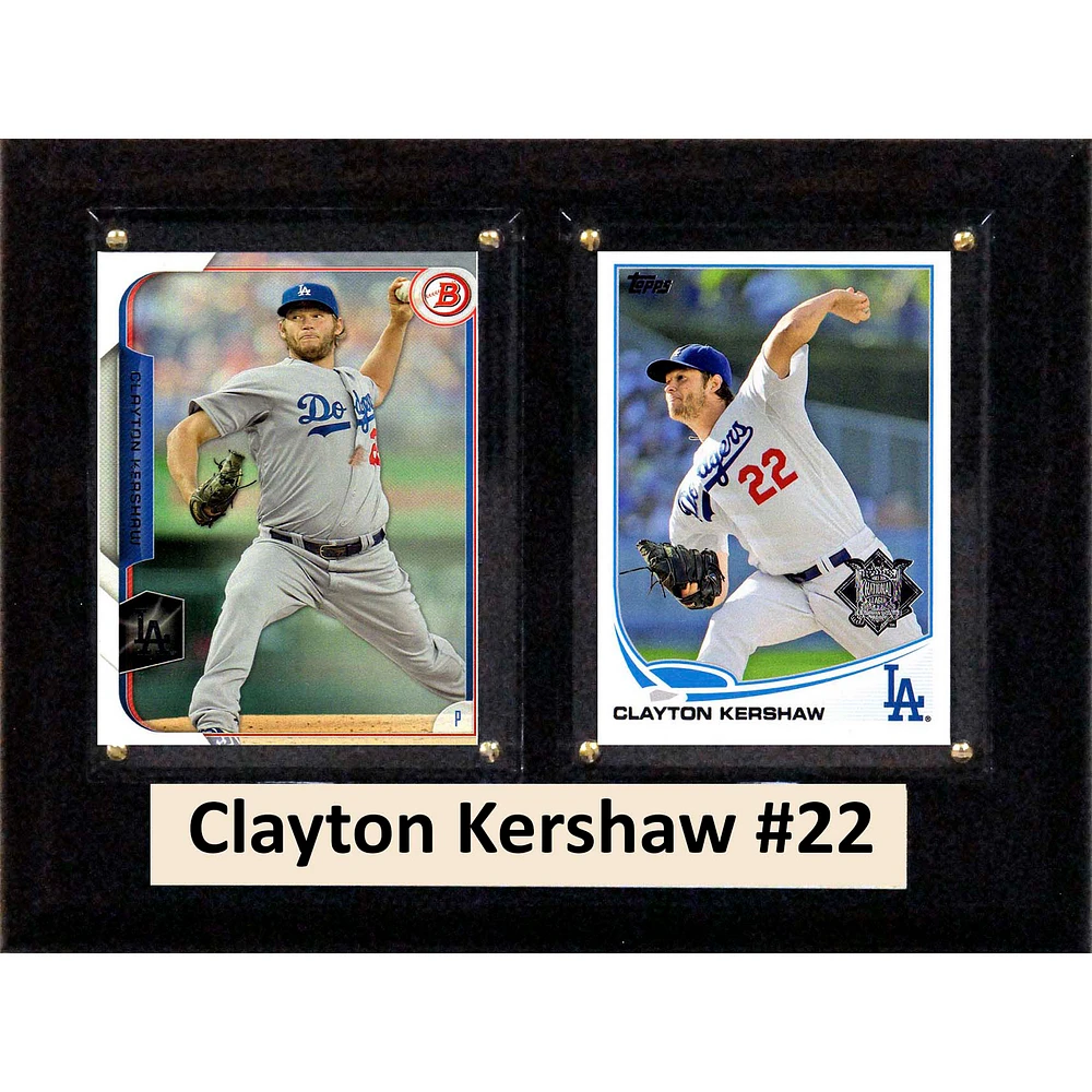 Clayton Kershaw Los Angeles Dodgers 6'' x 8'' Plaque