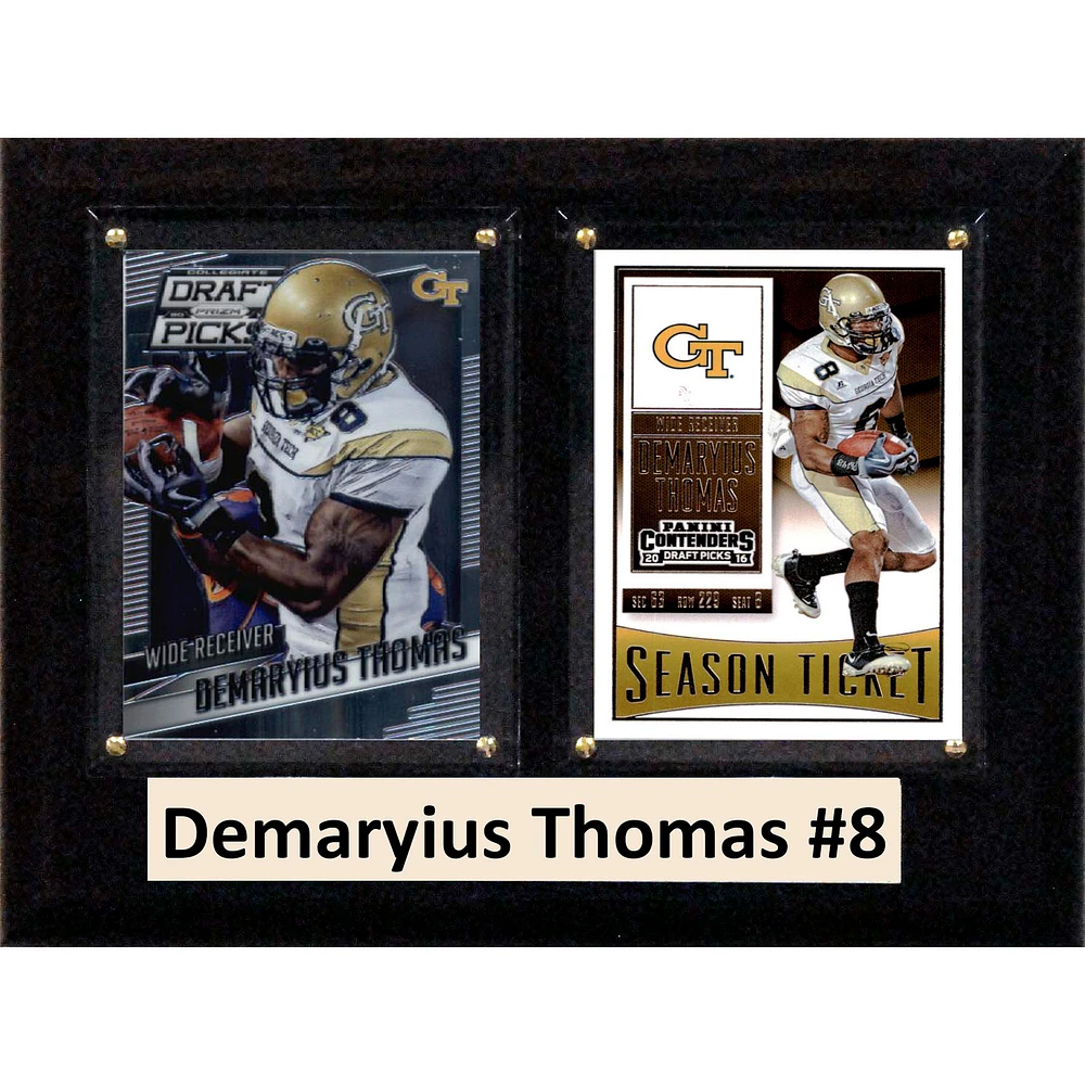 Demaryius Thomas Georgia Tech Yellow Jackets 6'' x 8'' Plaque