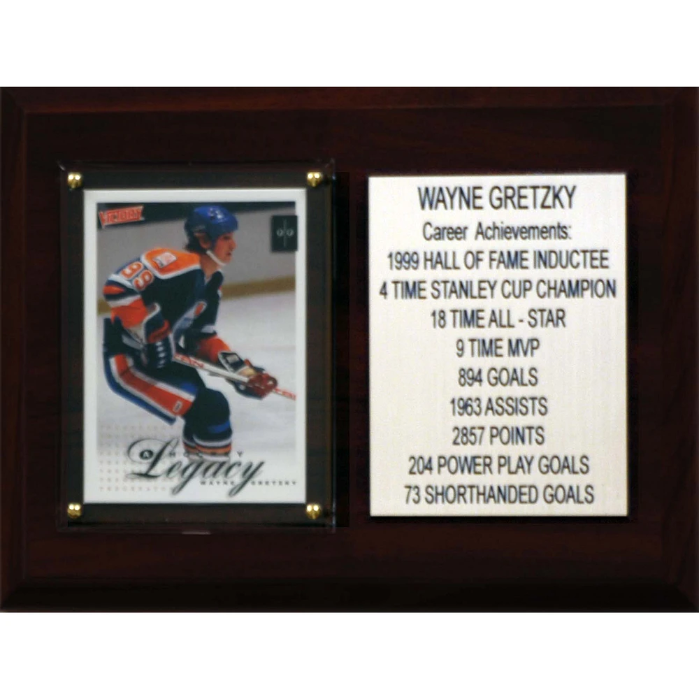 Wayne Gretzky Edmonton Oilers 6'' x 8'' Plaque