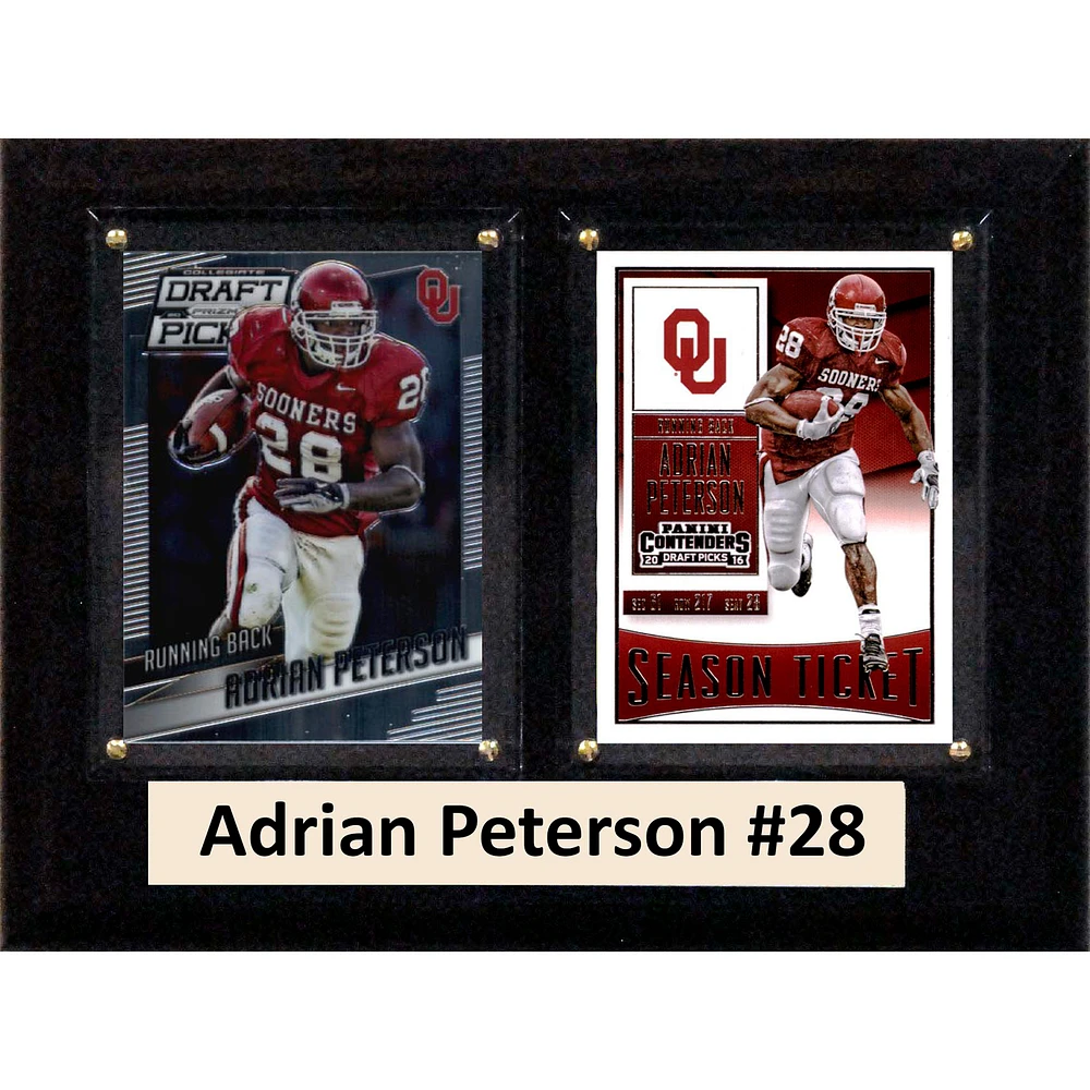 Adrian Peterson Oklahoma Sooners 6'' x 8'' Plaque