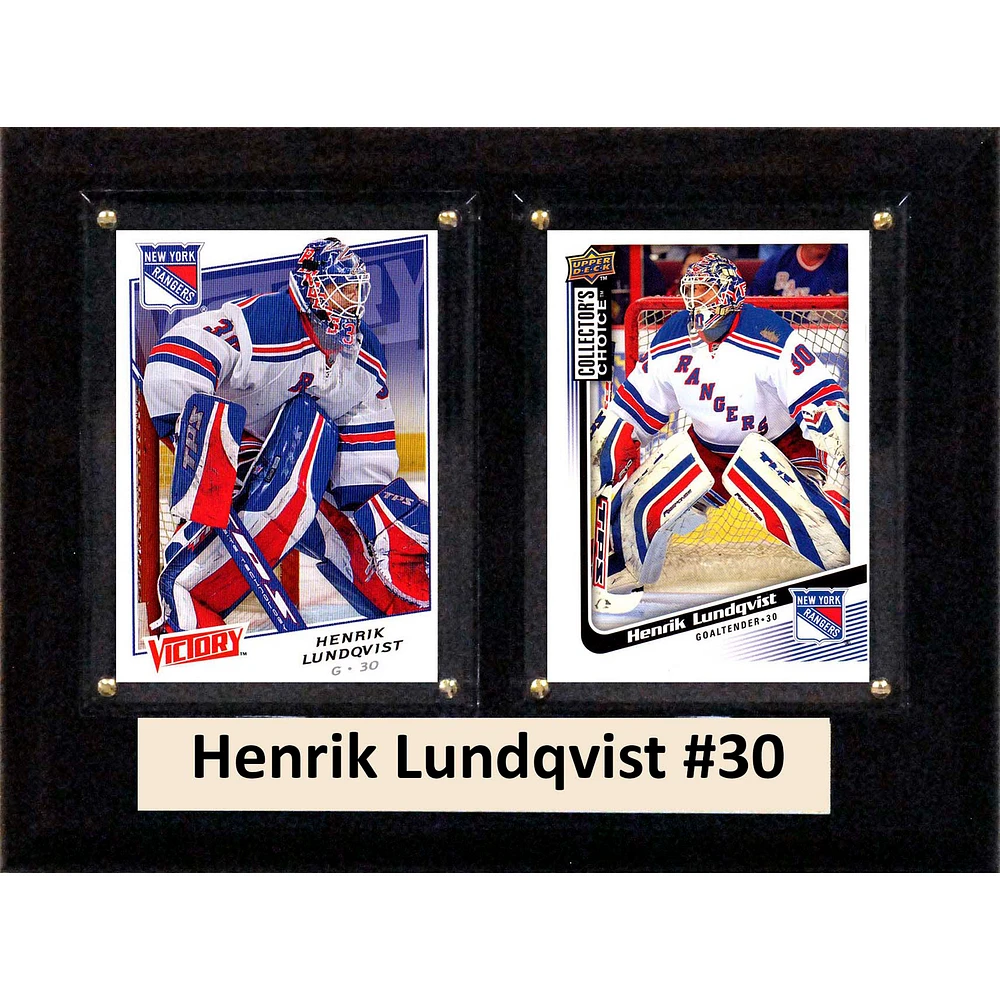 Henrik Lundqvist New York Rangers 6'' x 8'' Plaque