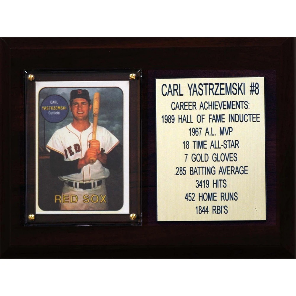 Carl Yastrzemski Boston Red Sox 6'' x 8'' Plaque