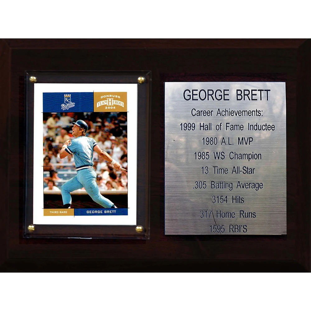 George Brett Kansas City Royals 6'' x 8'' Plaque