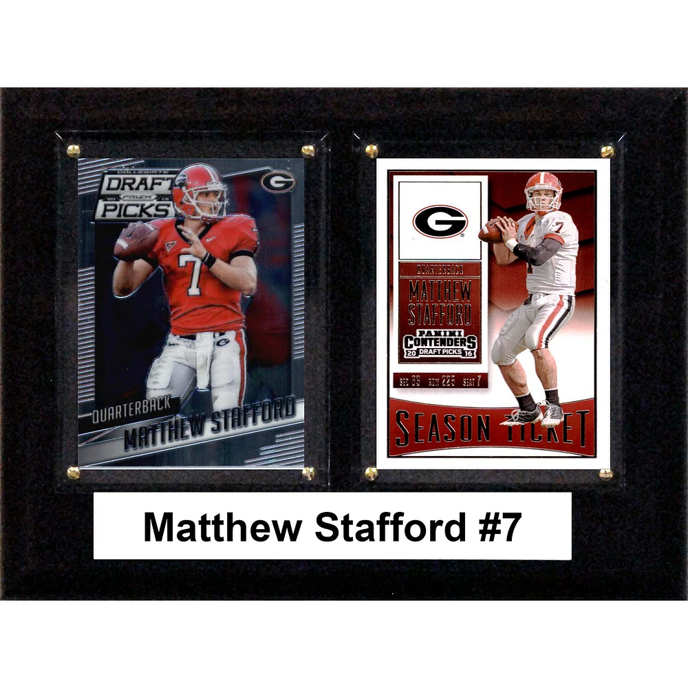 Matthew Stafford Georgia Bulldogs 6'' x 8'' Plaque