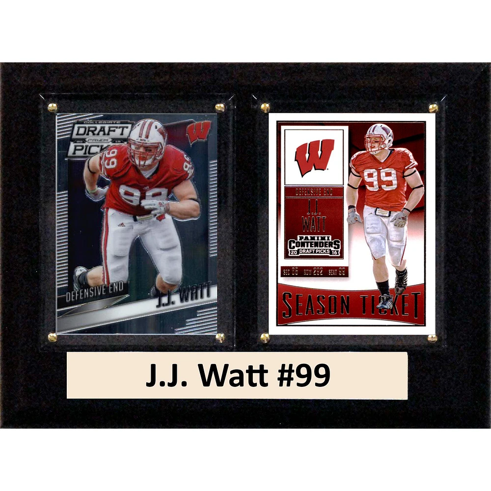 J.J. Watt Wisconsin Badgers 6'' x 8'' Plaque