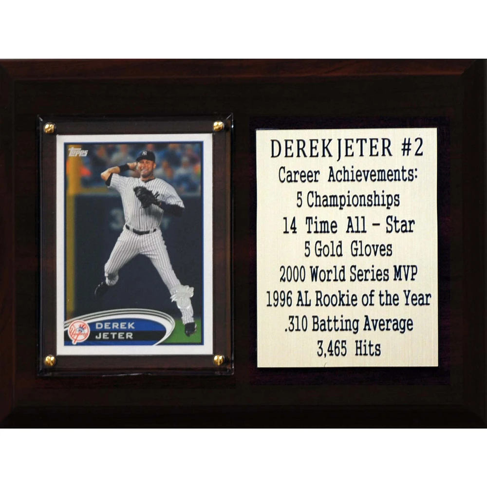 Derek Jeter New York Yankees 6'' x 8'' Plaque