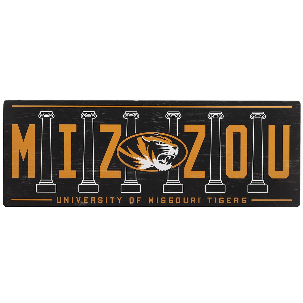 Missouri Tigers 28'' x 10'' Team Tradition Wood Sign