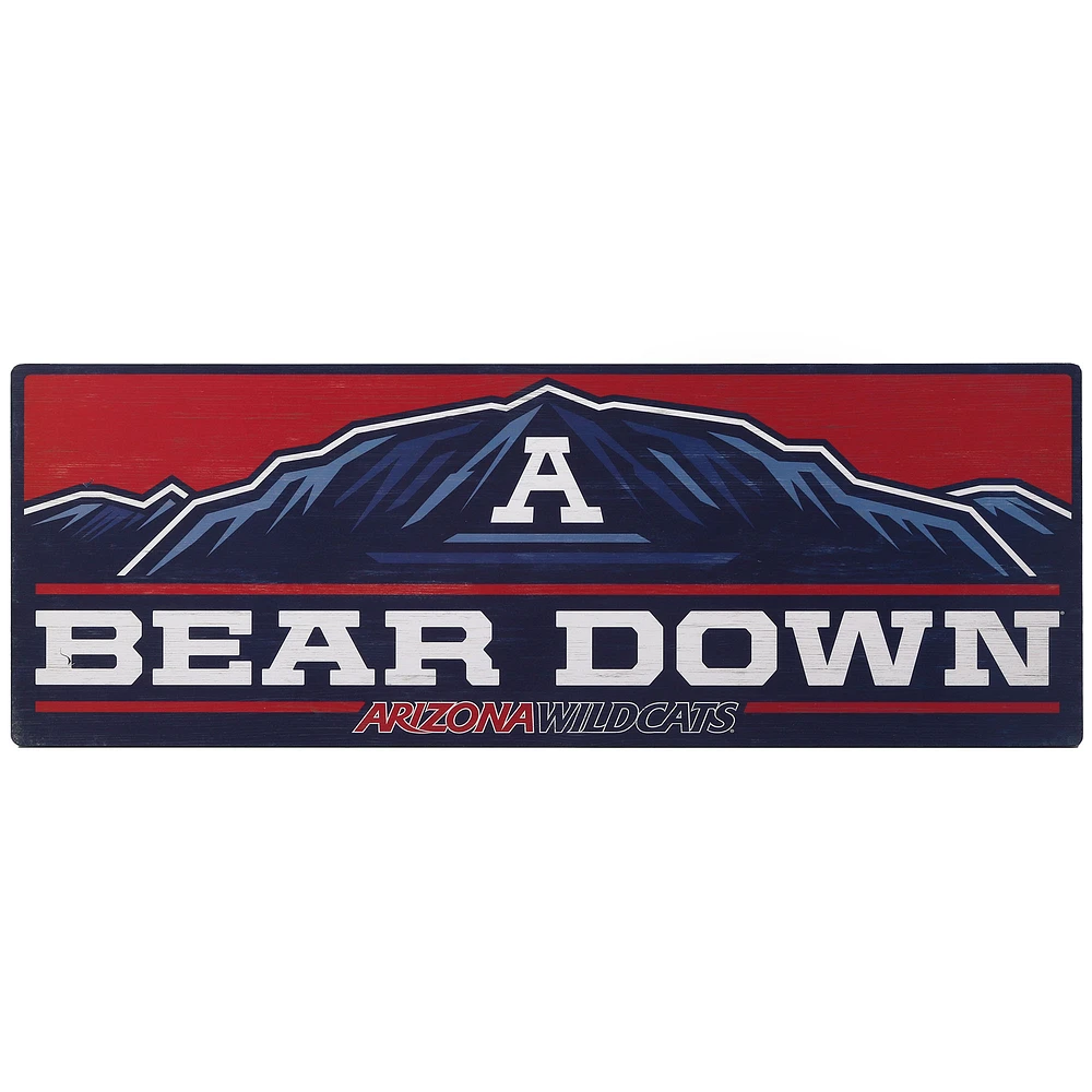 Arizona Wildcats 28'' x 10'' Team Tradition Wood Sign