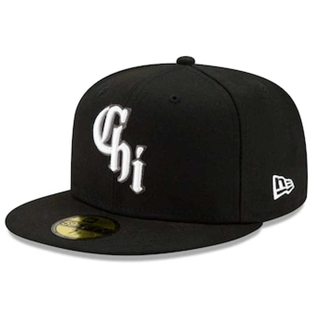 Men's New Era Black Chicago White Sox 2021 City Connect 59FIFTY Fitted Hat