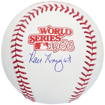 Ray Knight New York Mets Autographed 1986 World Series Logo Baseball