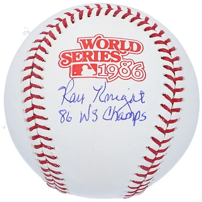 Ray Knight New York Mets Autographed 1986 World Series Logo Baseball with "86 WS Champs" Inscription