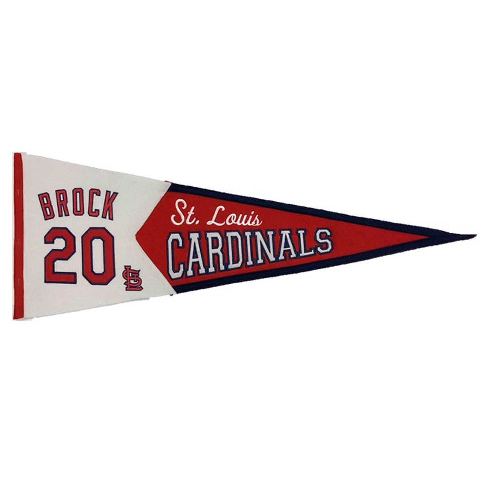 St. Louis Cardinals Lou Brock Pennant