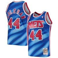 Men's Mitchell & Ness Derrick Coleman Blue New Jersey Nets 1990/91 Hardwood Classics Swingman Jersey