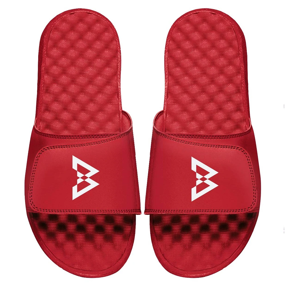 Men's ISlide Red Beast Mode Logo Slide Sandals
