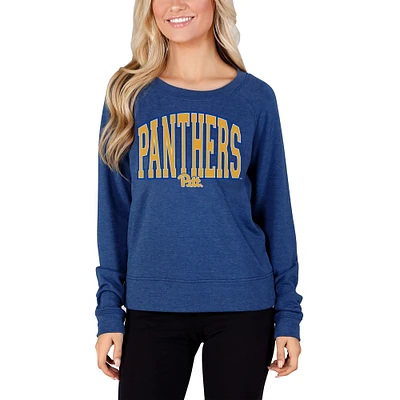 Women's Concepts Sport Royal Pitt Panthers Mainstream Terry Long Sleeve Top