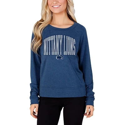 Women's Concepts Sport Navy Penn State Nittany Lions Mainstream Terry Long Sleeve Top