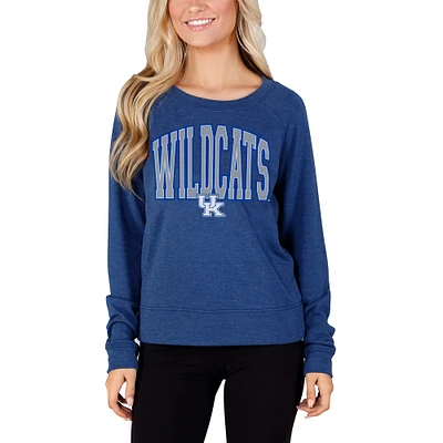 Women's Concepts Sport Royal Kentucky Wildcats Mainstream Terry Long Sleeve Top