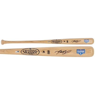 Mookie Betts Los Angeles Dodgers Autographed 2020 MLB World Series Champions Louisville Slugger Champions Logo Bat